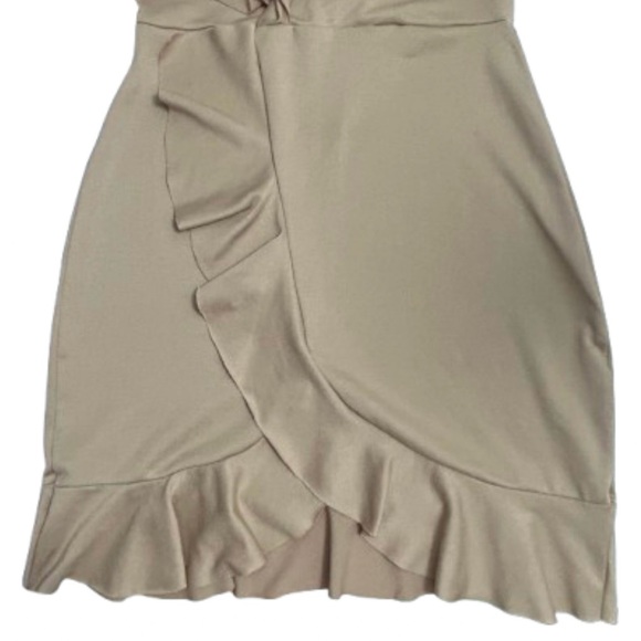 Pretty Little Things Frill Detail Faux Wrap Dress, Size 2 - Picture 5 of 6